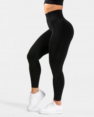 Black Teveo Evolution V2 Women's Leggings | UK-ALMP71924