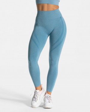 Blue Teveo Evolution V2 Women's Leggings | UK-XWEQ02983