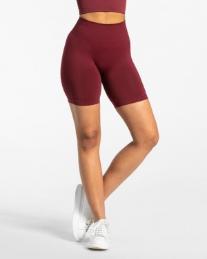 Burgundy Teveo Classy Women's Shorts | UK-HYKC65094