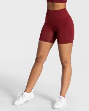 Burgundy Teveo True Women's Shorts | UK-IJPQ36241