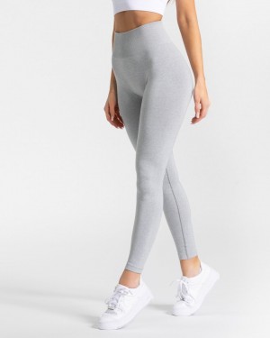 Light Grey Teveo Classy Women's Leggings | UK-LMWZ08725