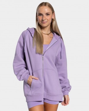 Light Purple Teveo Statement Oversized Women's Jacket | UK-RDBJ43651