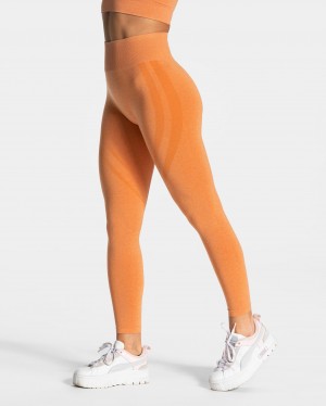 Orange Teveo Evolution V2 Women's Leggings | UK-JWHL81423