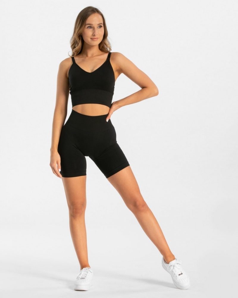 Black Teveo Classy Women's Shorts | UK-JZUQ60942