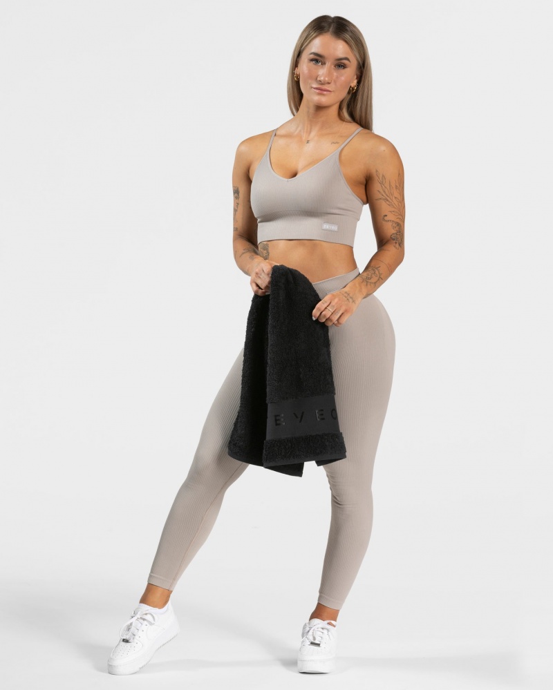 Black Teveo Fitness Women's Towels | UK-LWHK64908