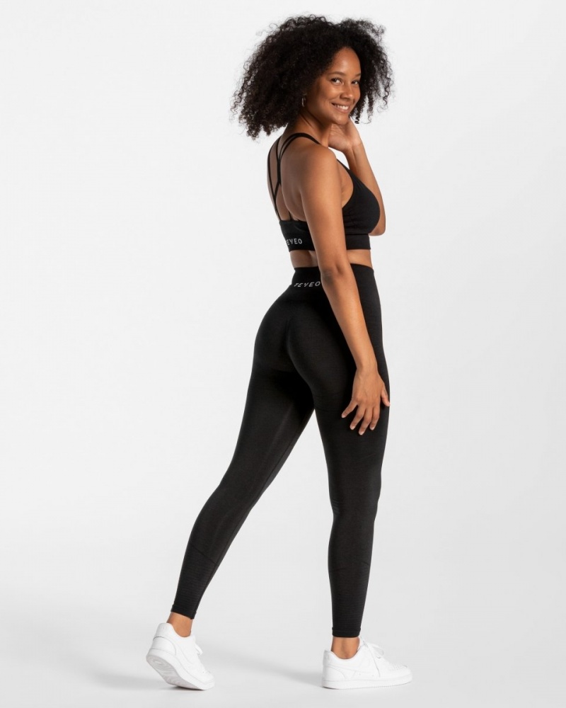 Black Teveo True Women's Leggings | UK-ANDB13649