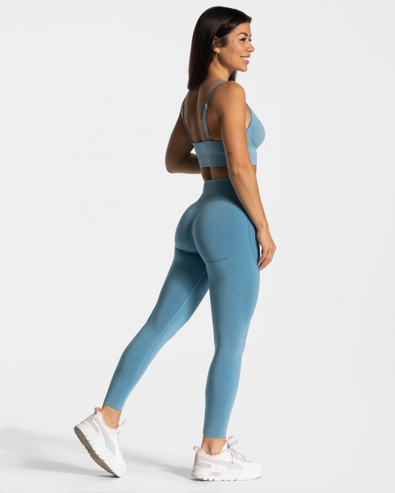 Blue Teveo Evolution V2 Women's Leggings | UK-XWEQ02983