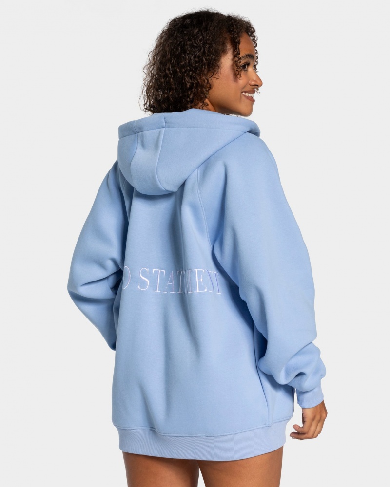 Blue Teveo Statement Oversized Women's Jacket | UK-VYOF25608