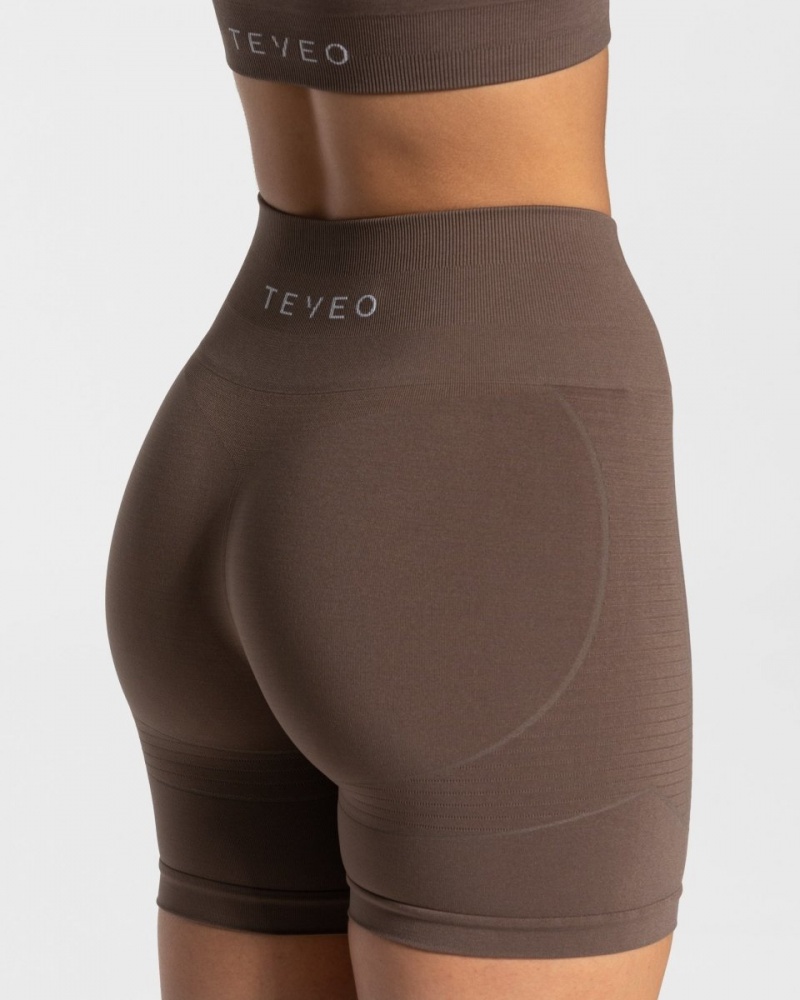 Brown Teveo True Women's Shorts | UK-WXPB68749