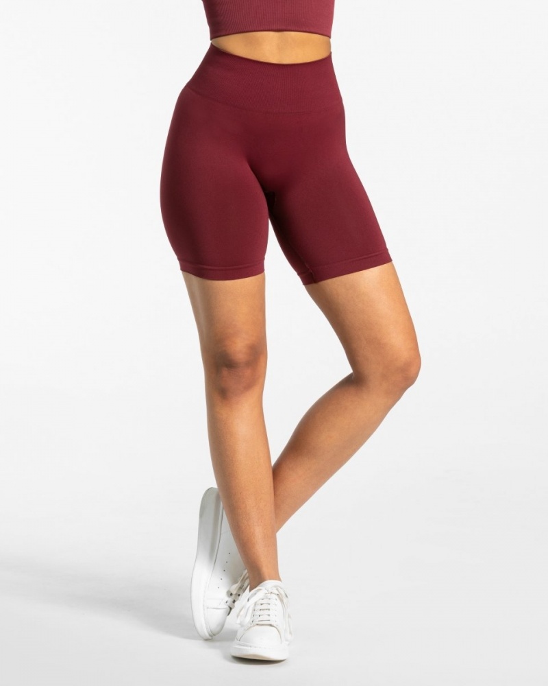 Burgundy Teveo Classy Women\'s Shorts | UK-HYKC65094