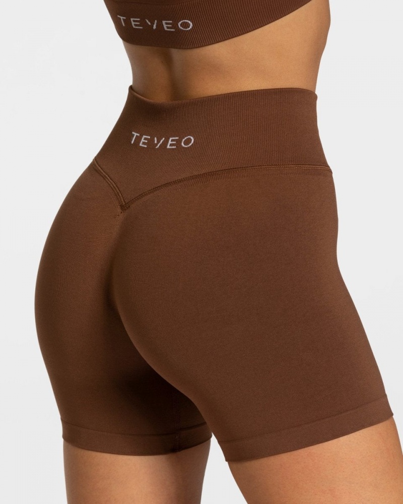 Chocolate Teveo Sensation Mini Women's Shorts | UK-KSUA26037