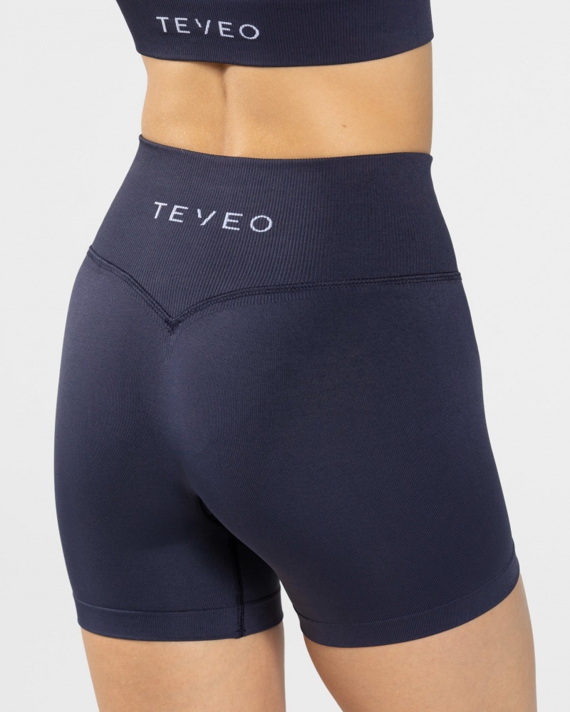 Dark Blue Teveo Sensation Mini Women's Shorts | UK-XEPD40975