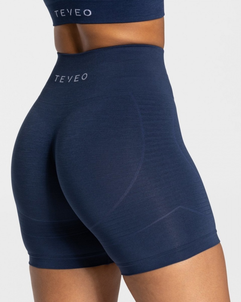 Dark Blue Teveo True Women's Shorts | UK-ISMW14086