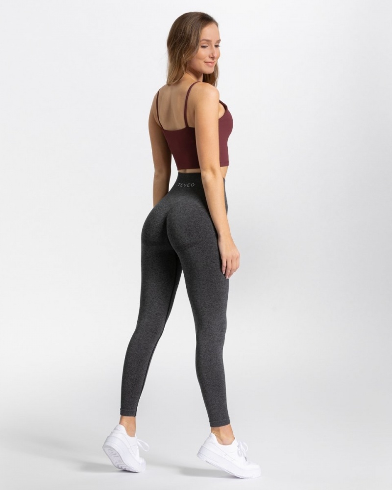 Dark Grey Teveo Classy Women's Leggings | UK-GAWD63589