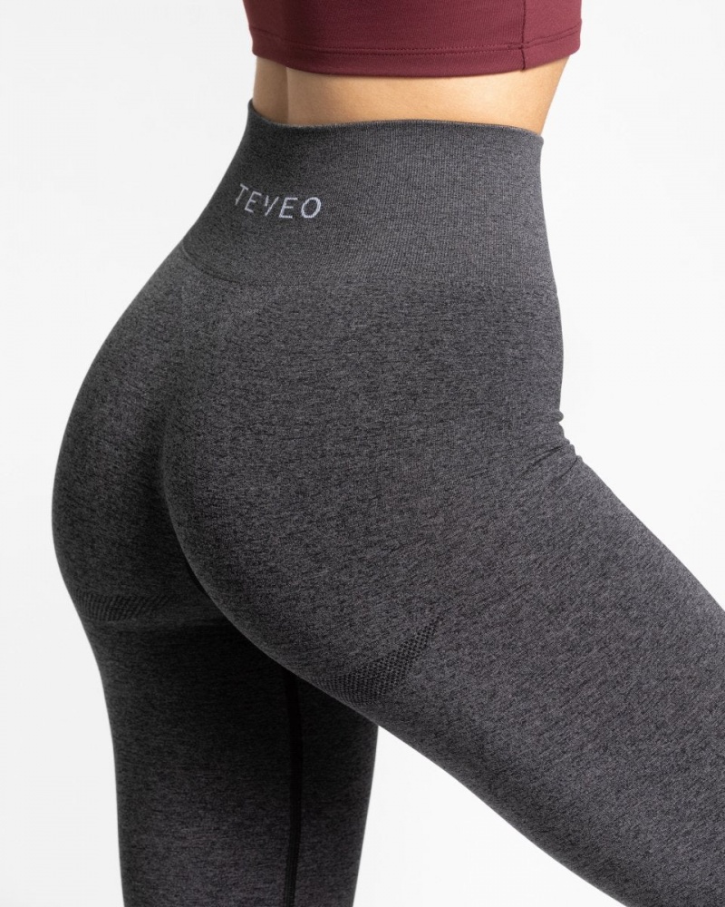 Dark Grey Teveo Classy Women's Leggings | UK-GAWD63589