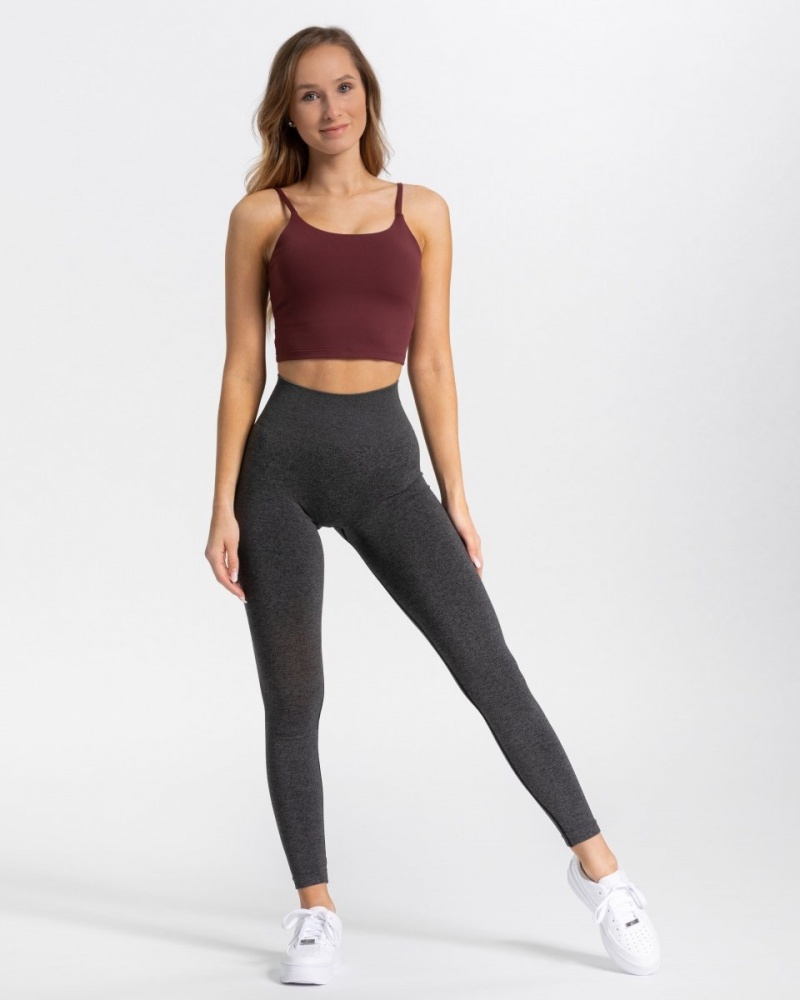 Dark Grey Teveo Classy Women's Leggings | UK-GAWD63589