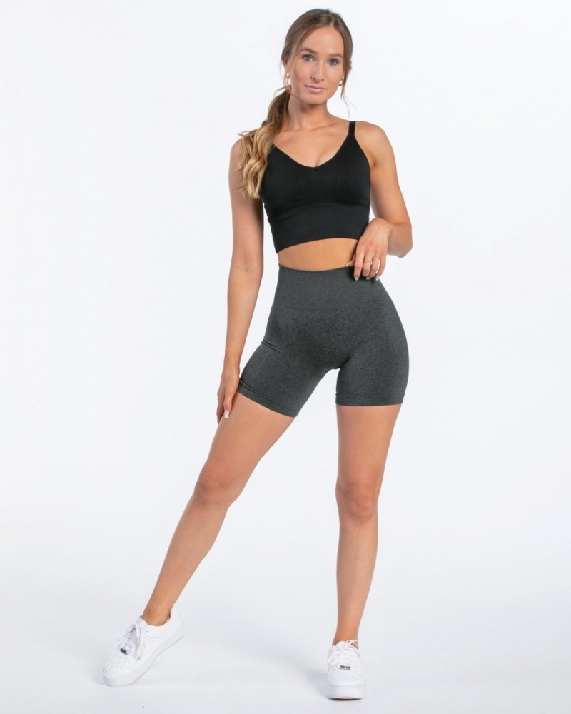 Dark Grey Teveo Classy Women's Shorts | UK-FZDI48936