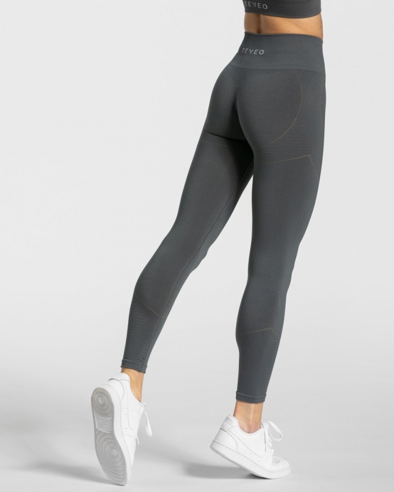 Dark Grey Teveo True Women's Leggings | UK-KVYB40583