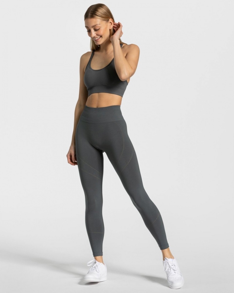 Dark Grey Teveo True Women's Leggings | UK-KVYB40583