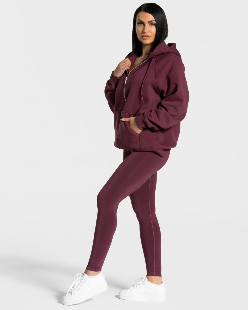 Dark Purple Teveo Statement Oversized Women's Jacket | UK-LJVE59462