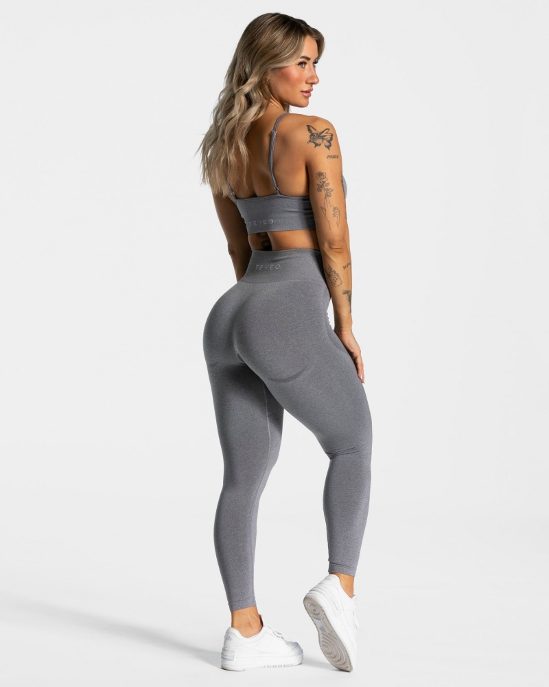 Grey Teveo Evolution V2 Women's Leggings | UK-TYQJ98054