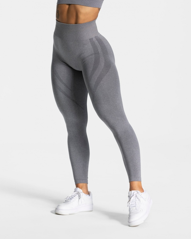 Grey Teveo Evolution V2 Women\'s Leggings | UK-TYQJ98054