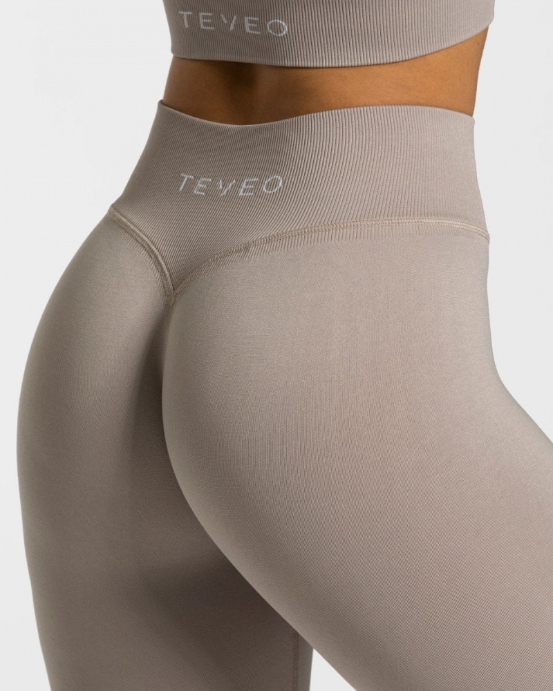 Grey Teveo Sensation Women's Leggings | UK-XWFR78039