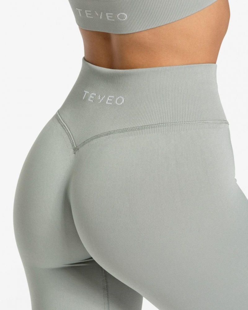 Grey Teveo Sensation Women's Leggings | UK-AERY67409