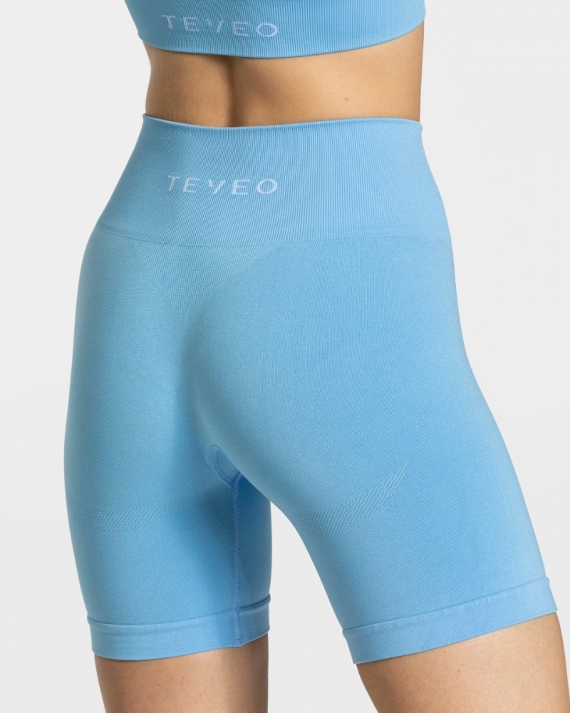 Light Blue Teveo Classy Women's Shorts | UK-FLZA60459