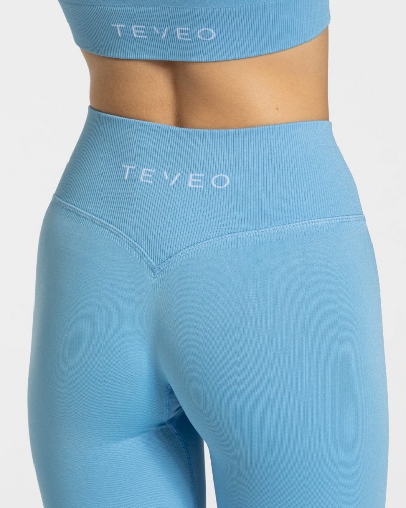 Light Blue Teveo Sensation Women's Leggings | UK-LPSO26539