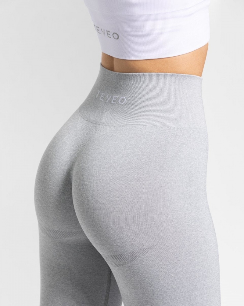 Light Grey Teveo Classy Women's Leggings | UK-LMWZ08725