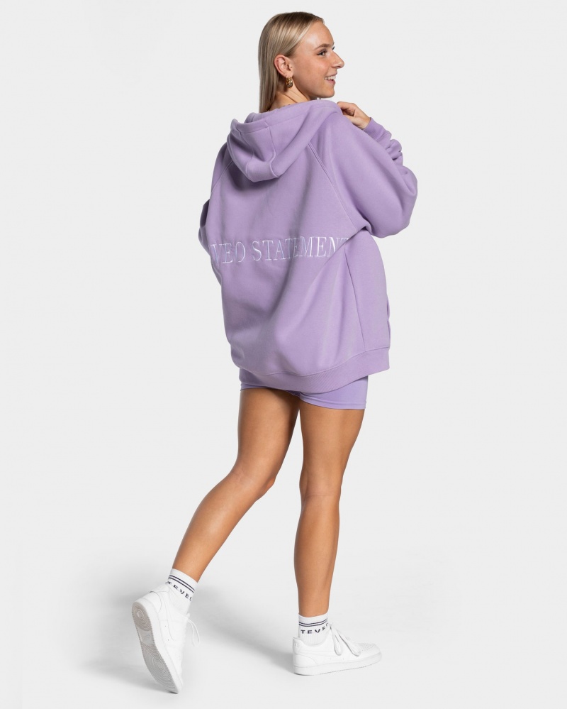 Light Purple Teveo Statement Oversized Women's Jacket | UK-RDBJ43651