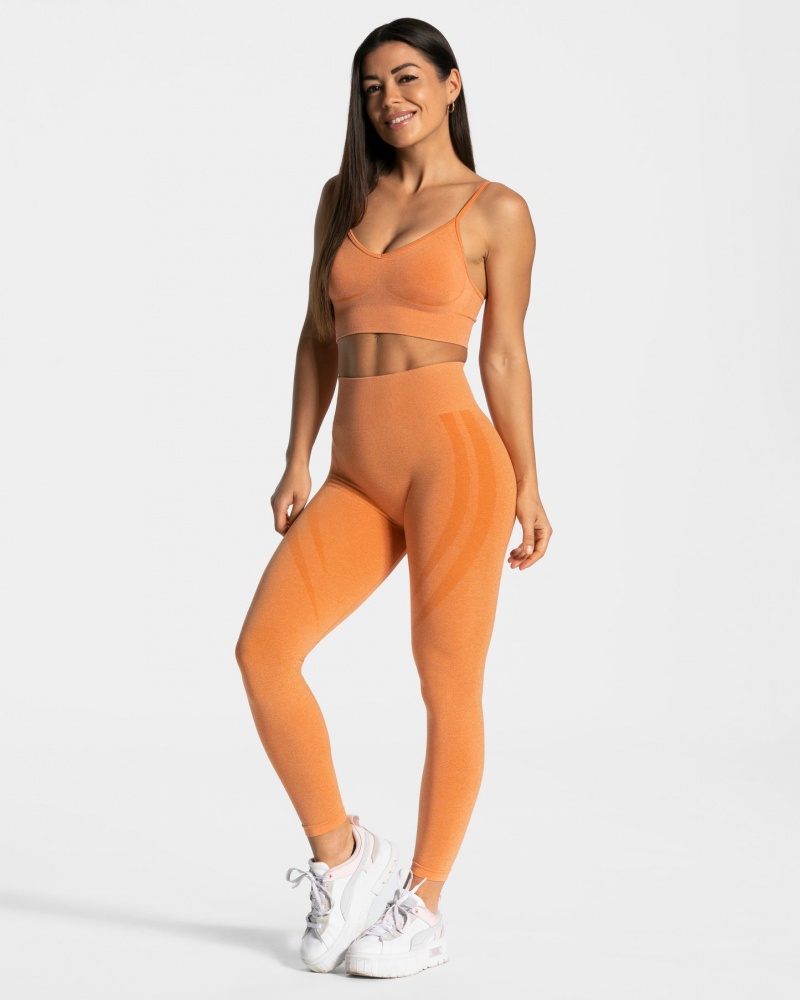 Orange Teveo Evolution V2 Women's Leggings | UK-JWHL81423