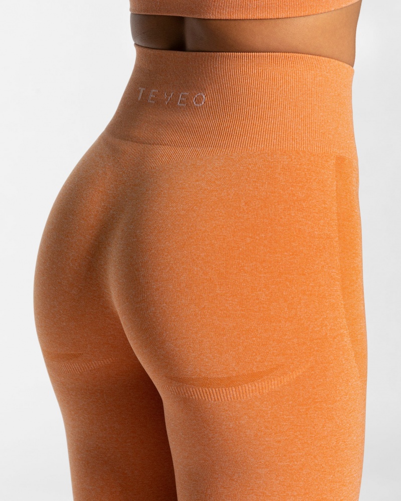 Orange Teveo Evolution V2 Women's Leggings | UK-JWHL81423