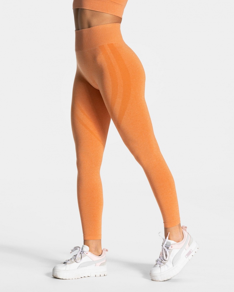 Orange Teveo Evolution V2 Women\'s Leggings | UK-JWHL81423