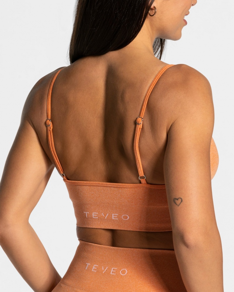 Orange Teveo Evolution V2 Women's Sports Bra | UK-HDRM47681