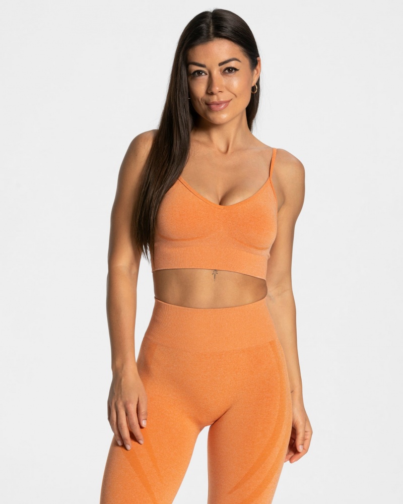 Orange Teveo Evolution V2 Women\'s Sports Bra | UK-HDRM47681