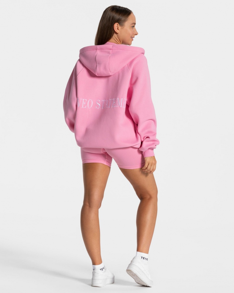 Pink Teveo Statement Oversized Women's Jacket | UK-IDOQ40569