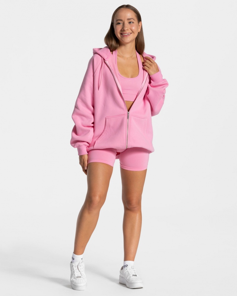 Pink Teveo Statement Oversized Women's Jacket | UK-IDOQ40569