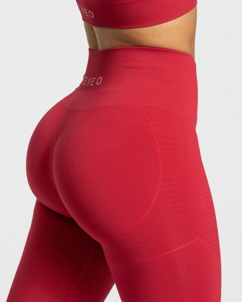 Red Teveo True Women's Leggings | UK-QERN42691