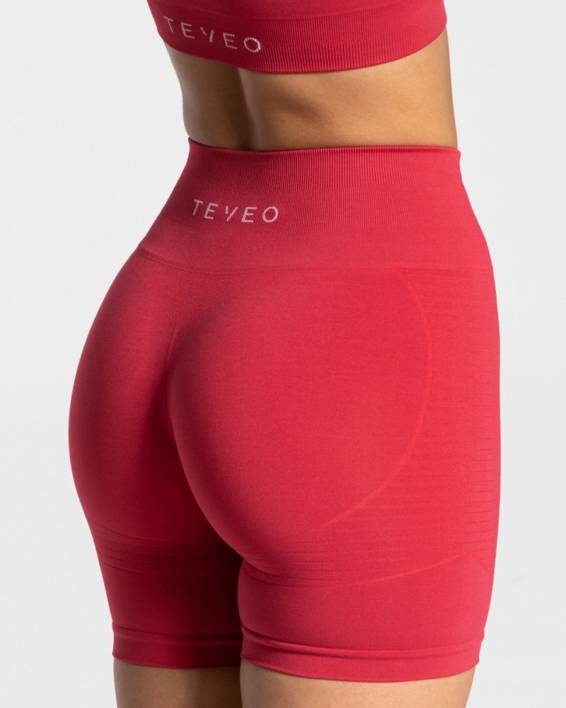 Red Teveo True Women's Shorts | UK-TBPZ28740